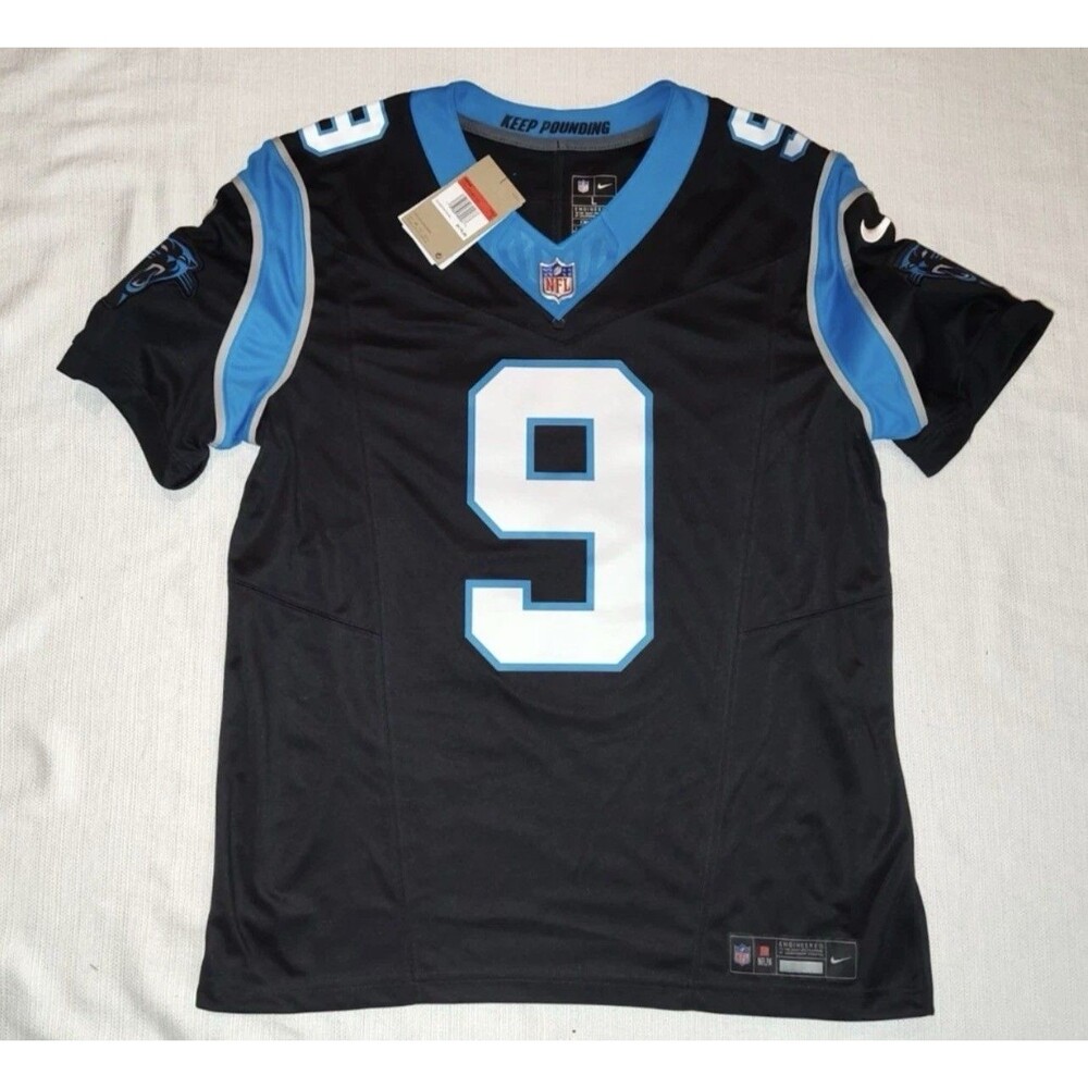 NIKE NFL DRI-FIT STITCHED LIMITED BRYCE YOUNG CAROLINA PANTHERS JERSEY-BLACK -LG